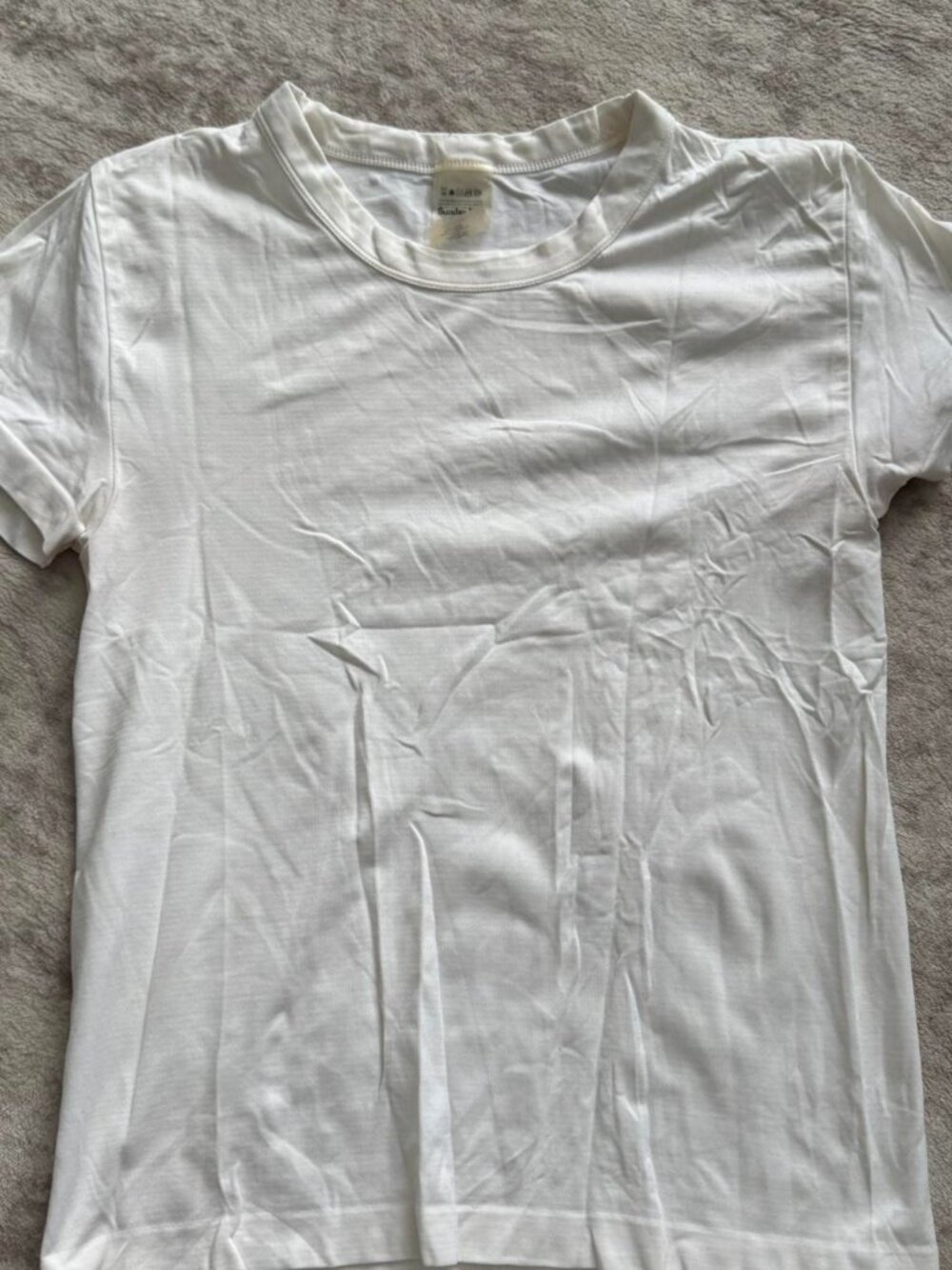 Aritzia Sunday Best White Stretch T-Shirt Size M